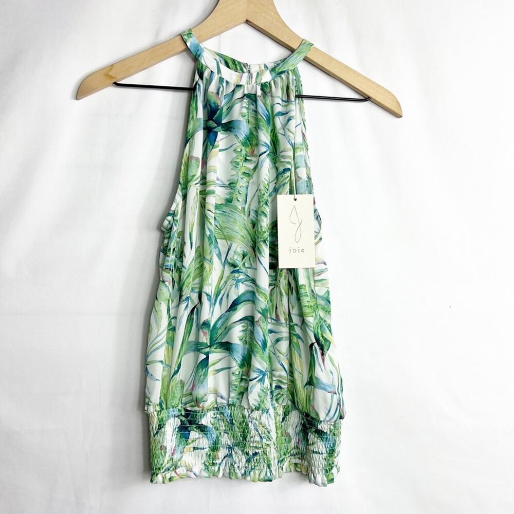 JOIE Floral Halter Sleeveless Blouse NWT in XS - Picture 2 of 8